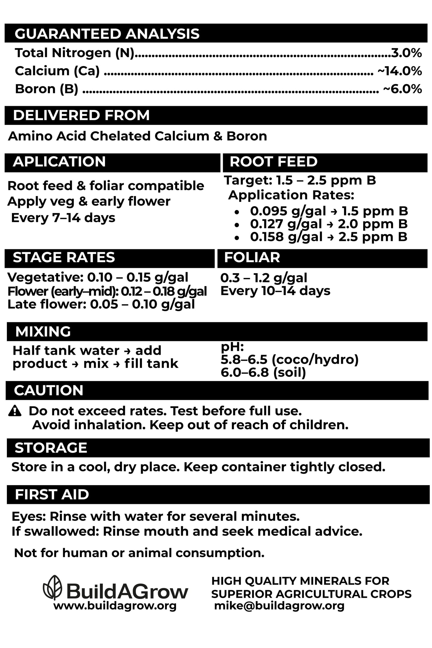 CALBOR - Calcium + Boron with Amino Acids