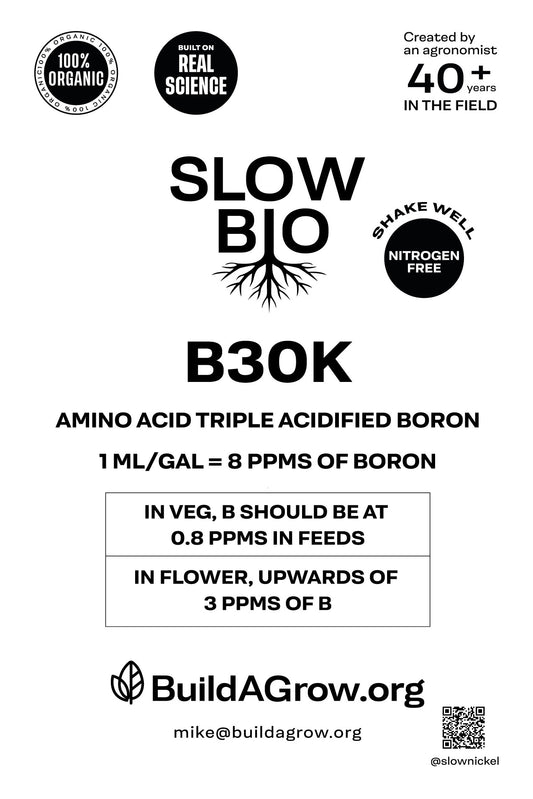 ORGANIC SLOWBIO B30K - Organic Liquid Amino Acid Chelated Boron