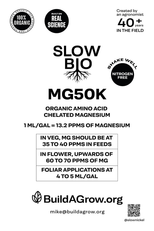ORGANIC SLOWBIO MG50K - Organic Liquid Amino Acid Chelated Magnesium