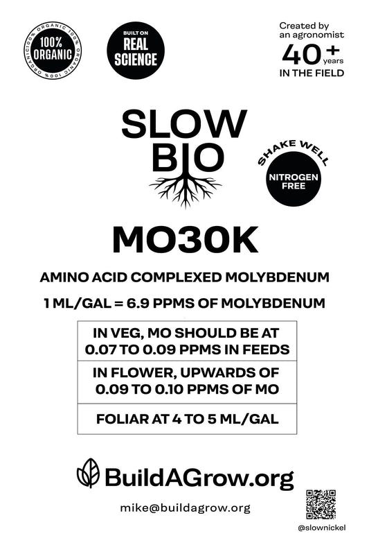 ORGANIC SLOW BIO MO30K - Organic Liquid Amino Acid Chelated Molybdenum