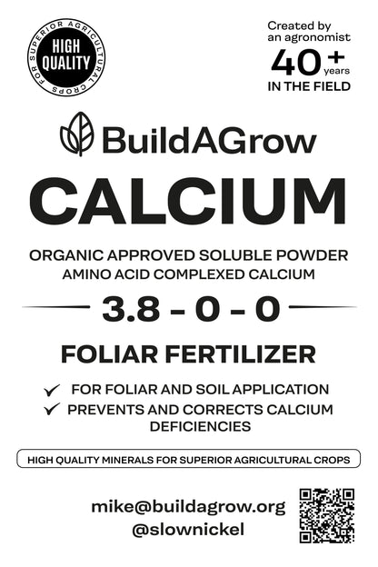 Organic Calcium 3.8-0-0-17.7% Ca -  Amino Acid Chelate - Soluble Powder