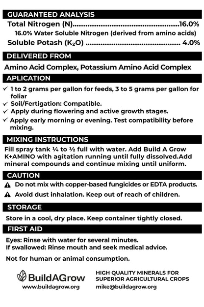 K+AMINO - Organic Nitrogen & Potassium Fertilizer with Amino Acids